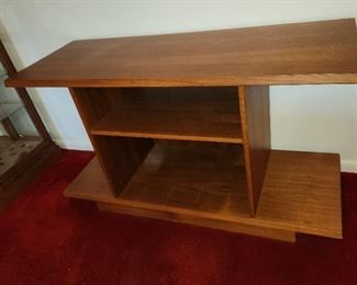 mid century modern side shelf