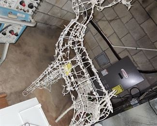 mechanical lighted outdoor deer