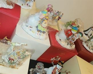 Lenox Christmas pieces, most new-in-box
