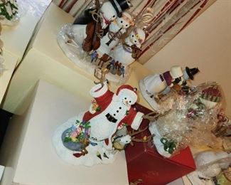 Lenox Christmas pieces, most new-in-box
