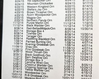 Danbury Mint ceramic birds,  tree ornaments