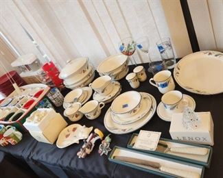 Lenox Poppies on Blue china