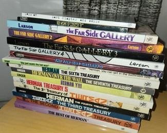 book collections: Peanuts, Garfield, Far Side and more