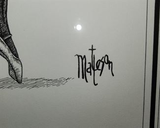 framed, signed DragonStuff by  Matteson