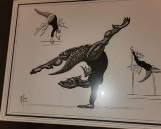 framed, signed DragonStuff by  Matteson