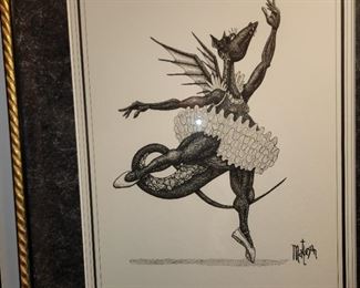 framed, signed DragonStuff by  Matteson