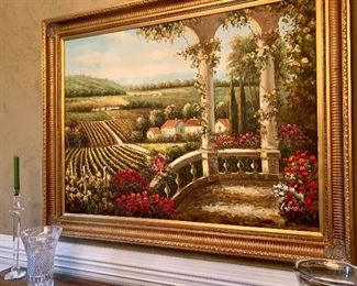 oversized oil painting 4’9” by 3’8”