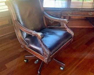 leather desk chair
