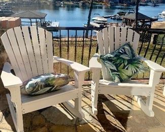 pair of Adirondack rocking chairs by Seaside Casual