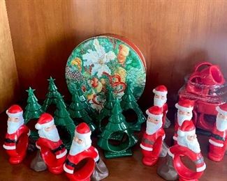 vintage Christmas napkin rings