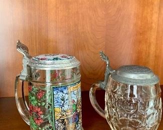 glass beer steins
