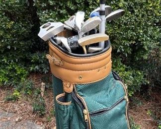 Green Golf Bag With Clubs Featuring Medalist, Nike, Odyssey, & More https://ctbids.com/estate-sale/18696/item/1891971