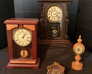 Lux Cuckoo Clock, Bulova Clock, And More Clocks https://ctbids.com/estate-sale/18696/item/1893346