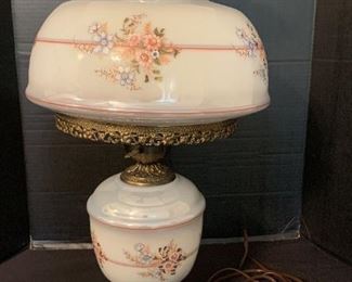 Genuine Handblown Glass Hurricane Lamp https://ctbids.com/estate-sale/18696/item/1889645