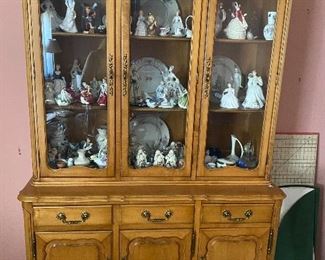 French Provincial china cabinet - matches dining table and chairs