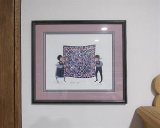 Signed Amish Quilt Print by P. Buckley Moss