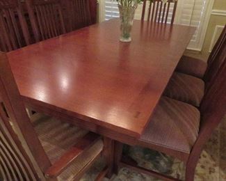 Mission style dining set