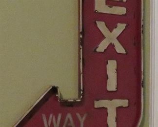 Exit sign