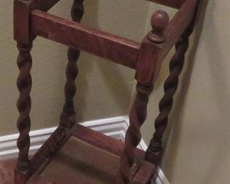 Barley twist umbrella cane walking stick holder