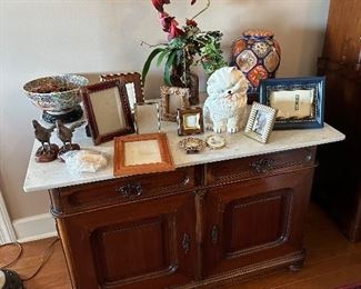 Marble top cabinet