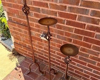 Iron candle stands