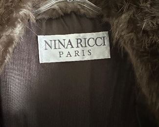 Nina Ricci Paris Mink Coat