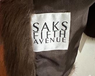 Saks Fifth Avenue Mink coat