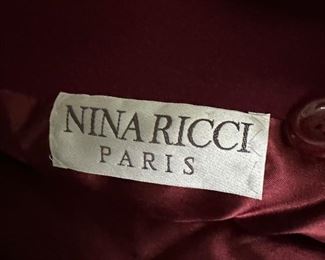 Nin Ricci Paris Vintage Wool Coat