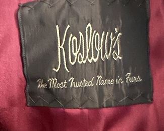 Koslow's Mink Coats & acessories 