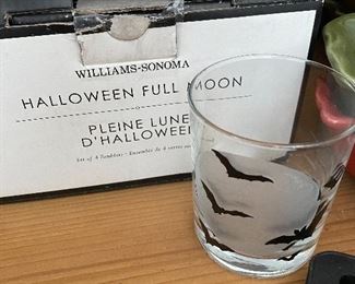 William Sonoma Halloween Full Moon Tumblers (2) NRFB