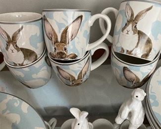 William Sonoma Bunny Mugs