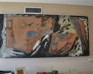LADDIE JOHN DILL ORIGINAL ARTWORK .  90" X 42".  AKING PRICE:  $5,000 obo
