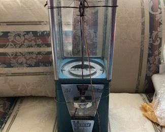 Bubble gum machine from REX Lunch room downtown Hickory years ago.