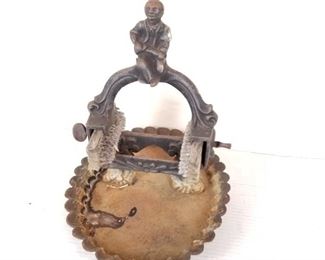 Antique Iron boot cleaner