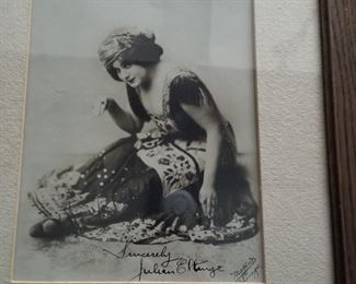Signed photograph of Julian Eltinge c 1920.   Famous female impersonator