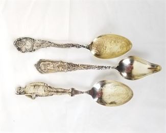 Sterling Spoons Military Theme