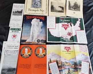 Early 1900s Travel and Map Ephemera 