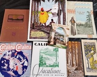 Early 1900s Travel and Map Ephemera ~ California and Hawaii