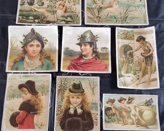 Small lithographs on cloth