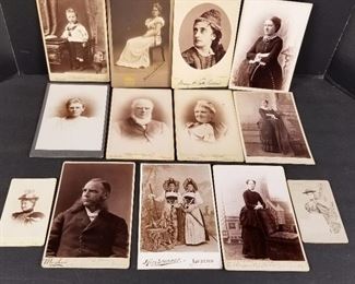 1800s Cabinet Photos, all people identified
