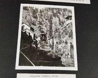 Old photos of Colorado in large scrapbook ~ RR