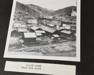 Old photos of Colorado in large scrapbook ~ Black Hawk
