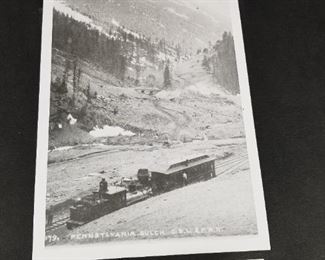 Old photos of Colorado in large scrapbook RR
