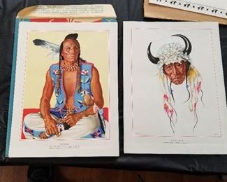 "Out of The North" by Frank Bird Linderman, Printed Sketches of the Blackfeet Indian Tribe
