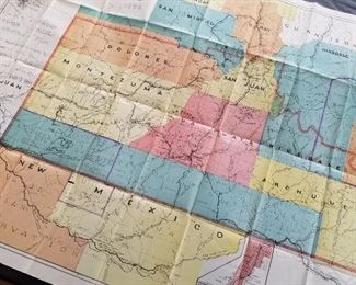 1893 Color Map of Southwest Colorado