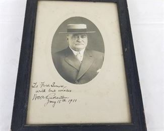 Signed 1911 photo of William Pinkerton (Pinkerton Detective Agency)