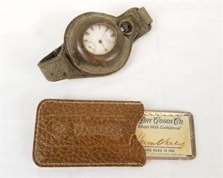 Dodson & Sons Pocket Watch with Wristband and first Charge Plate (The Denver Store Credit Card)