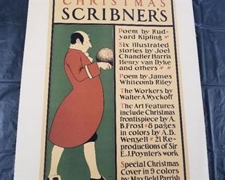 Litho art poster ~ Cover of an 1800s Scribner's Magazine by Maxfield Parrish