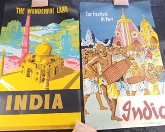 1950s Travel Posters - India