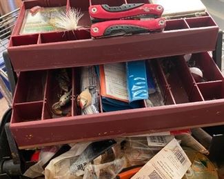 tackle box fishing supplies